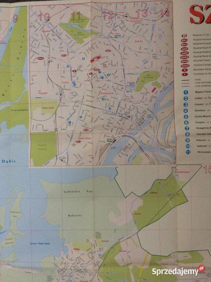 207 Uniwersytecki Plan Miasta Szczecina zachodniopomorskie Szczecin