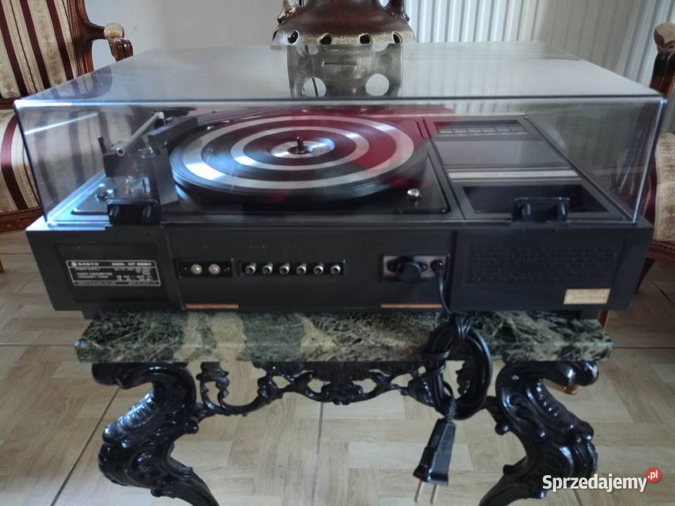 Zabytkowy Gramofon SANYO Magnetofon Radio Drawski Młyn