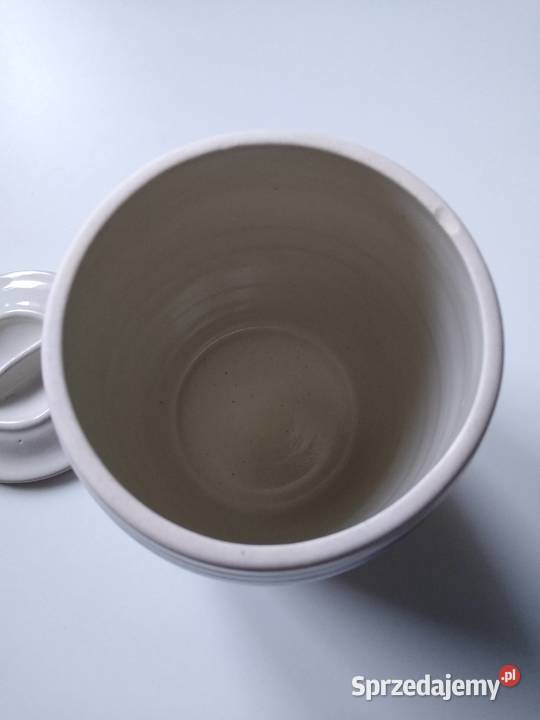 Pojemnik Baryłka Beczka Ceramika z Pokrywką Gdańsk