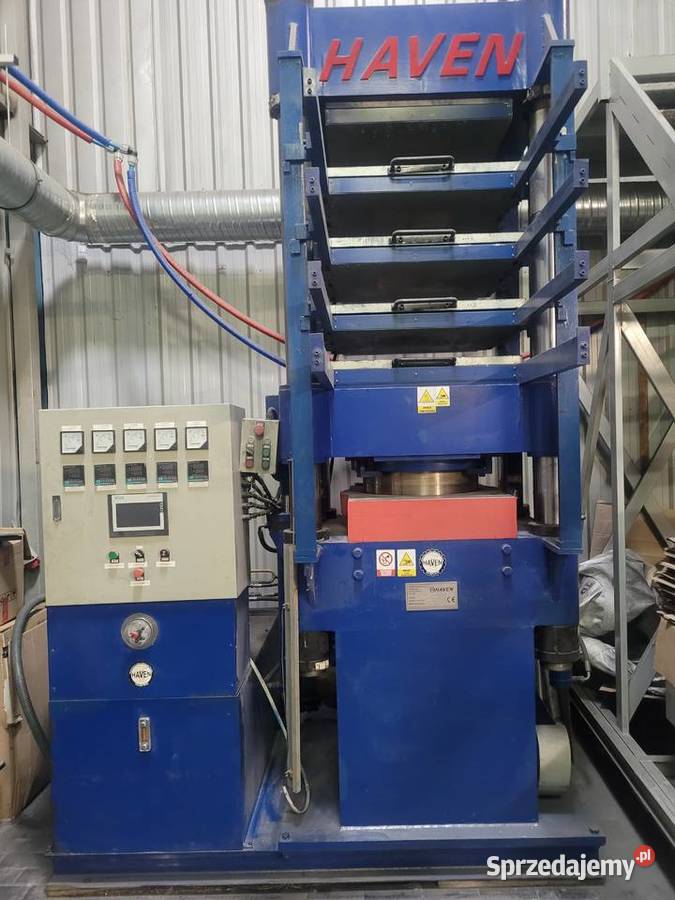 OKAZJA Hydrauliczna prasa wulkanizacyjna Produkcja Piaseczno