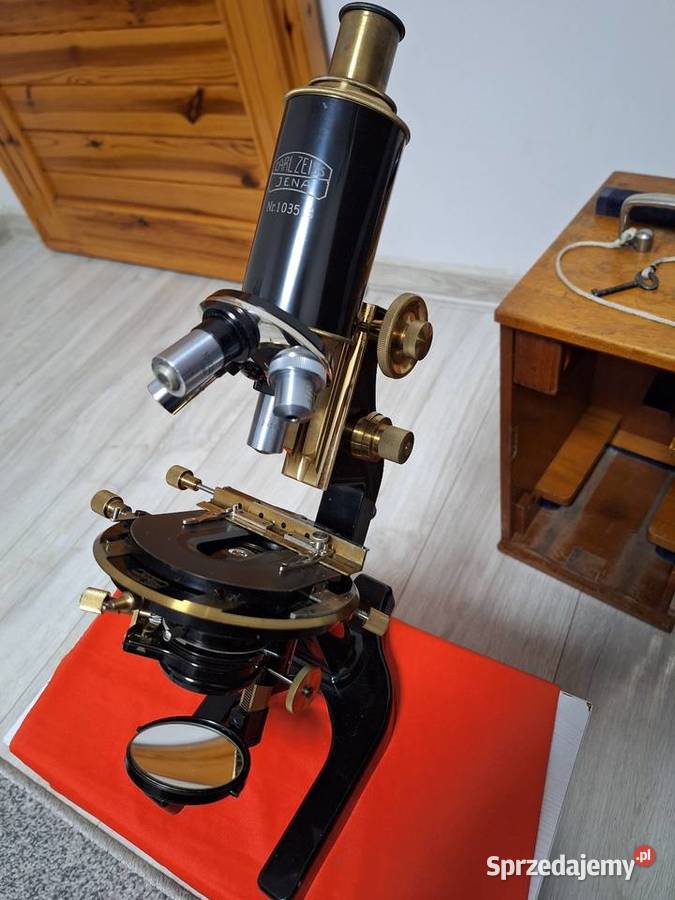 Mikroskop carl zeiss antyk Piła