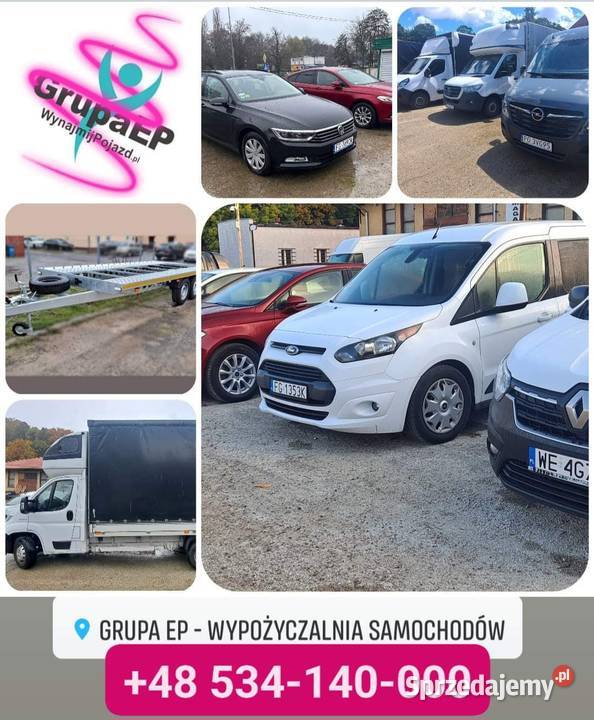 Wynajem samochodów aut osobowych dostawczych Gorzów Wielkopolski