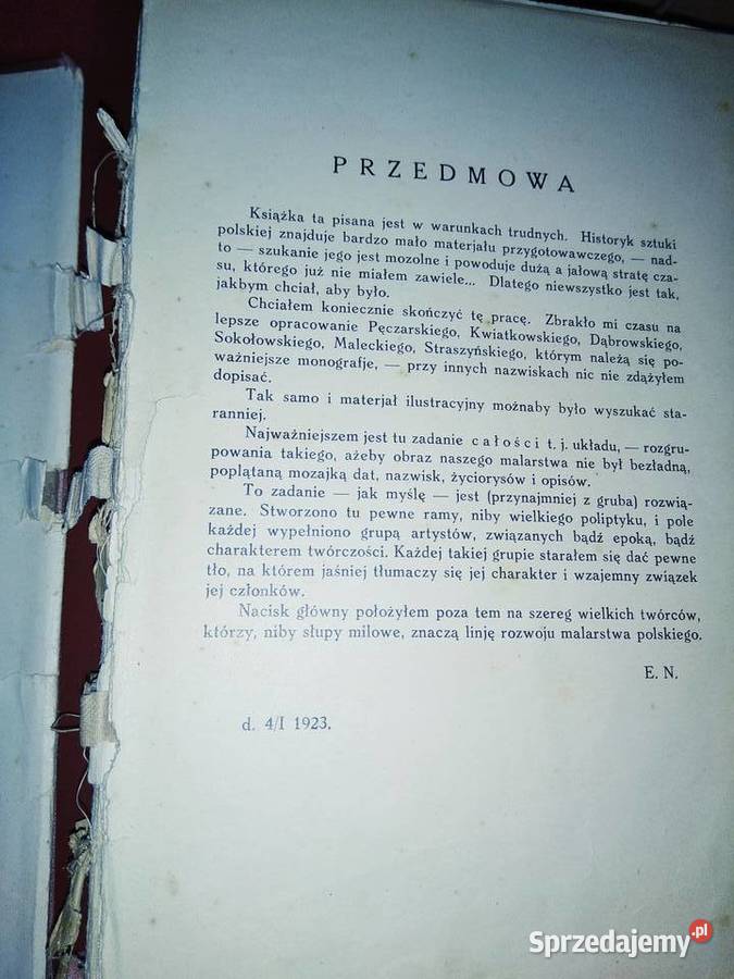 Malarstwo polskie książki przedwojenne Antykwariat Warszawa