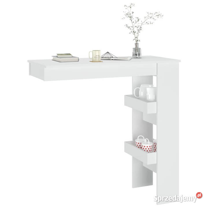 Stolik barowy biały 102x45x1035 materiał mazowieckie Warszawa