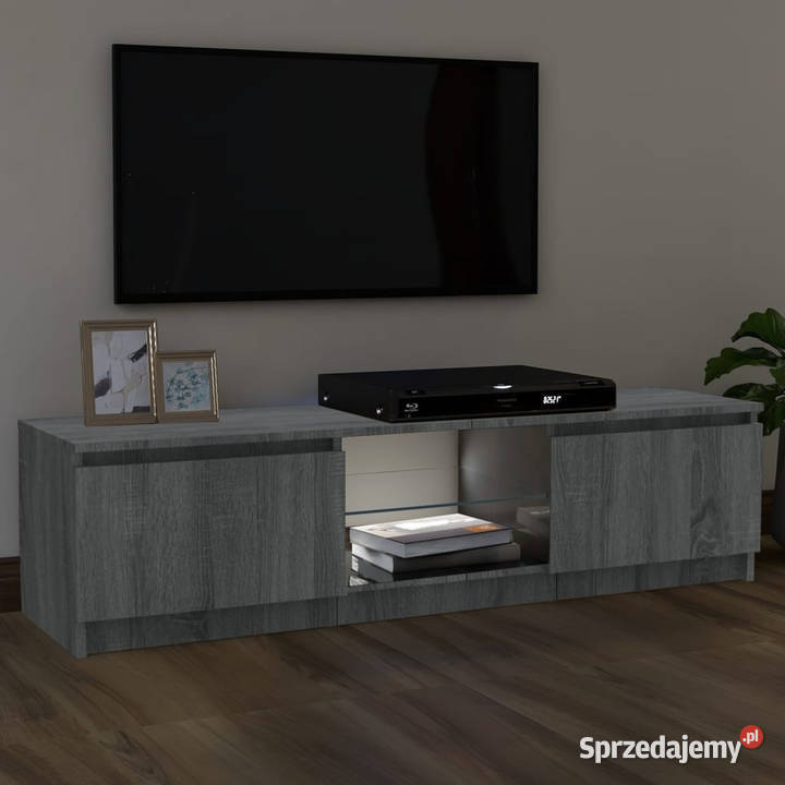 Szafka pod TV z LED szary dąb sonoma 120x30x355 mazowieckie sprzedam