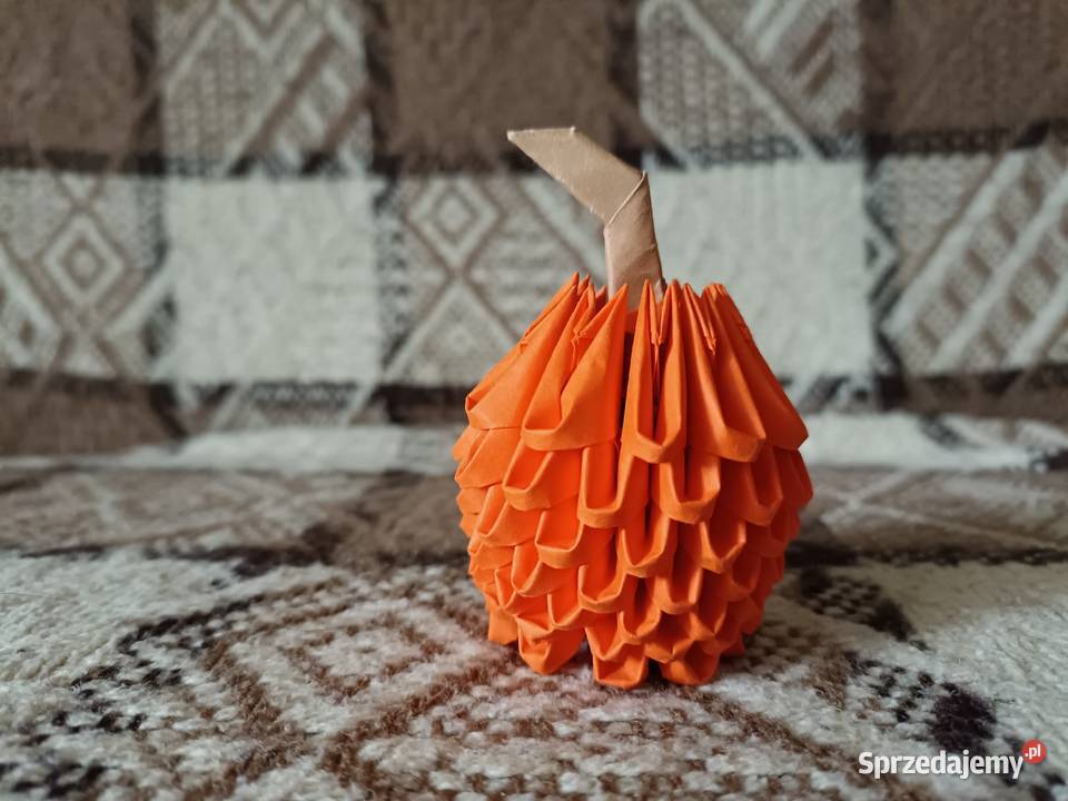 Mini Dynia Halloween Origami Modułowe 3D Kwidzyn