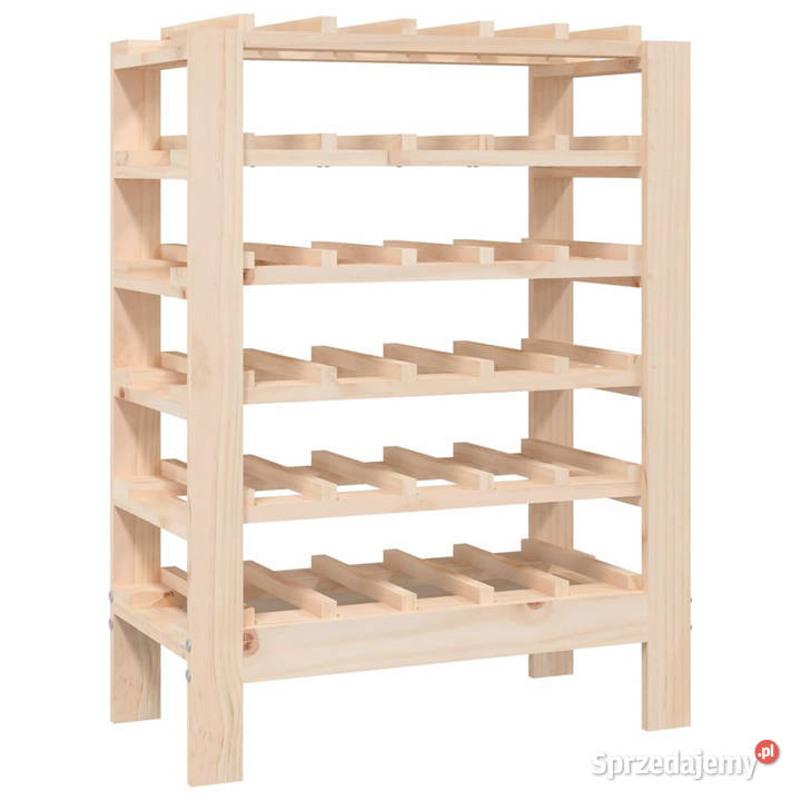 Stojak na wino 615x30x82 lite drewno sosnowe Stojaki na wino Warszawa