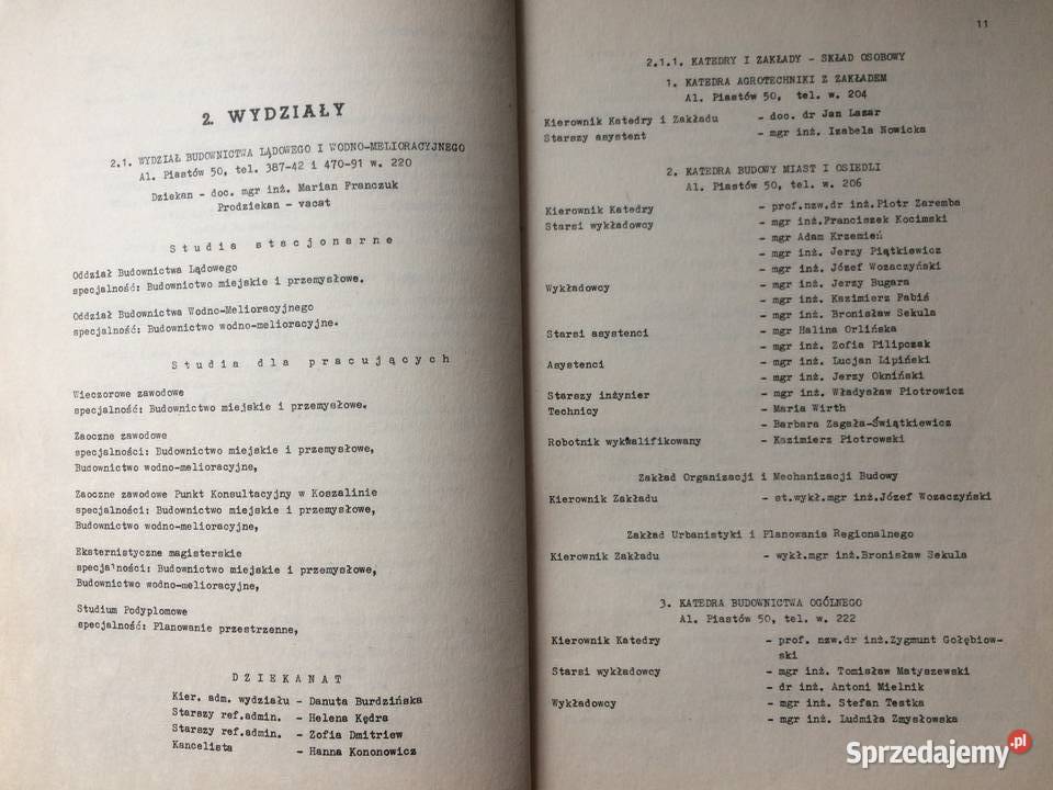 3284 Politechnika Szczecińska Skład Wykłady sprzedam