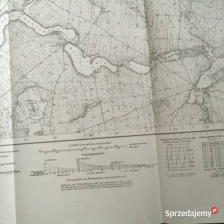 1213 Niemiecka Mapa Kalisza Szczecin