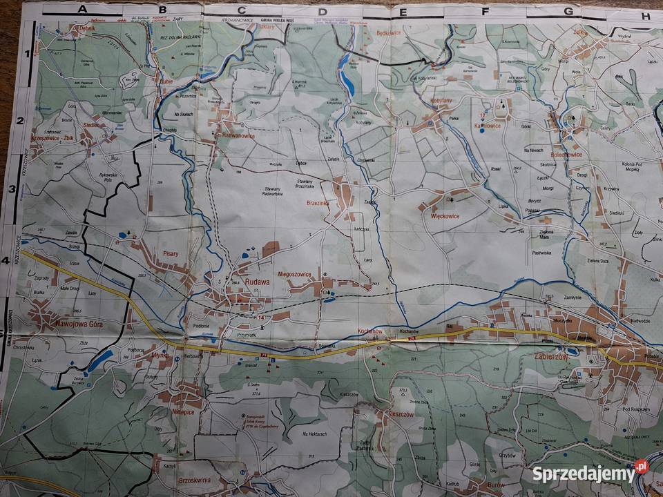 Gmina Zabierzów 1 25 000 mapa miękka Kraków