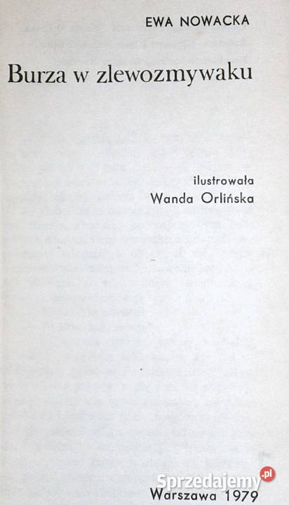 Burza w zlewozmywaku Ewa Nowacka sprzedam