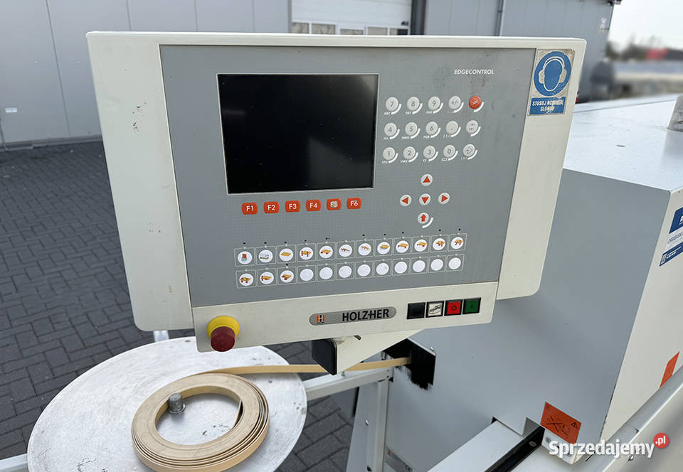 Okleiniarka HOLZHER 1317 SPRINT wstępny frez i Sierakowska Huta