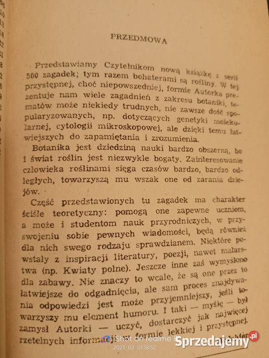 500 zagadek botanicznych książki prezenty Warszawa