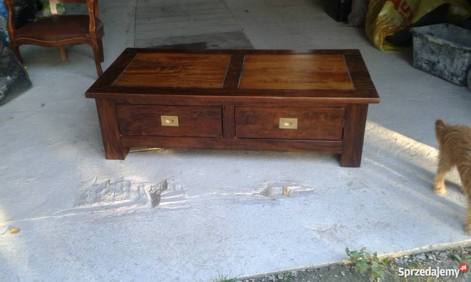 Stolik kawowy kolonialny do salonu 70cm Szczecin