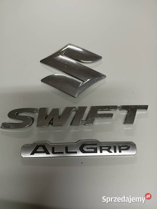 Suzuki Swift Mk 8 AllGrip znaczki tylnej klapy Klapy bagażnika Dąbrówka sprzedam