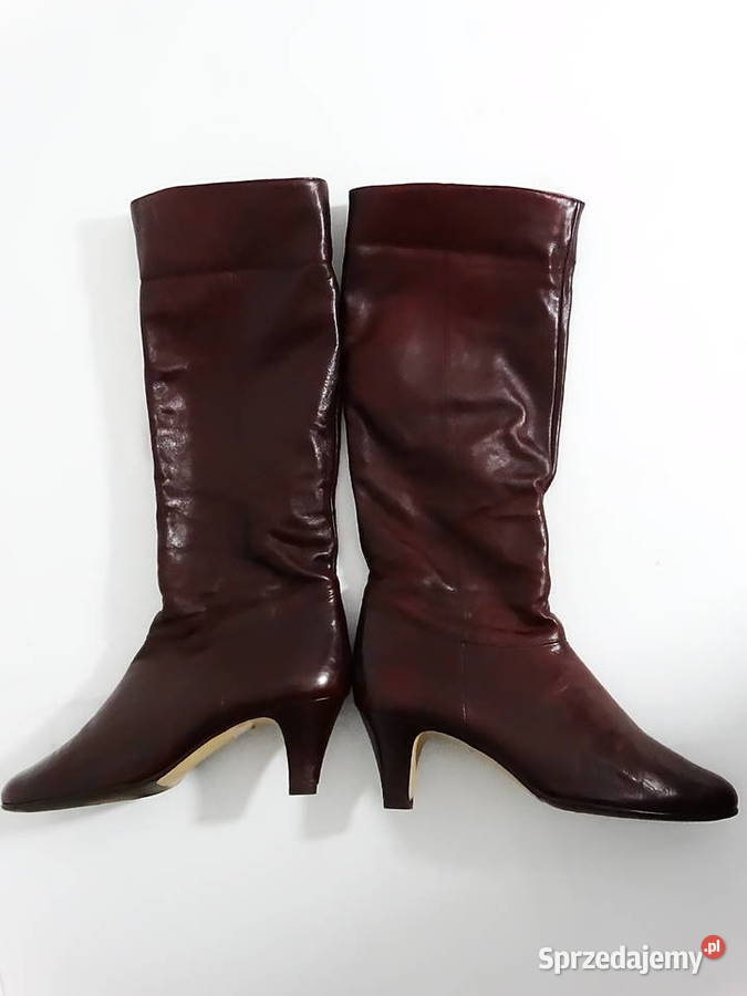 Kozaki damskie wysokie bordowe Lady Gabor 39 Kozaki Biłgoraj sprzedam