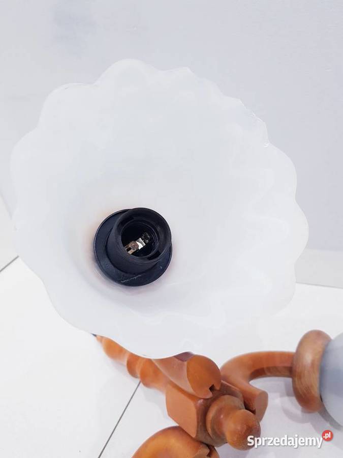 Stary drewniany żyrandol JZaranek z defektem śląskie Dąbrowa Górnicza