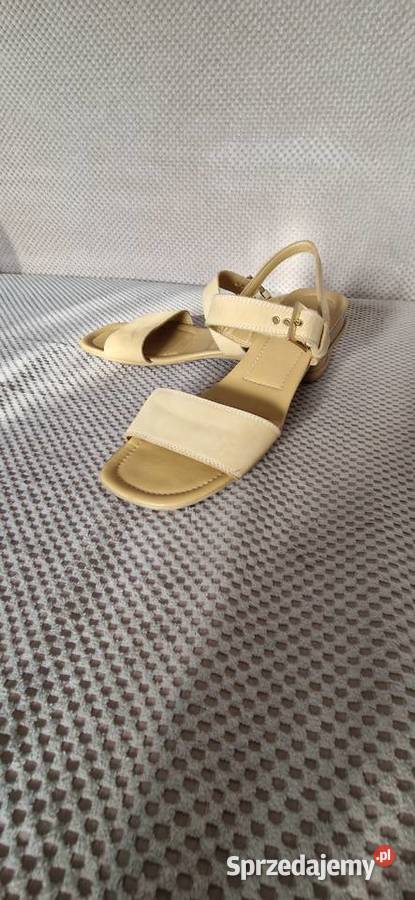 sandały skóra naturalna beżowe 39 beż małopolskie Kraków