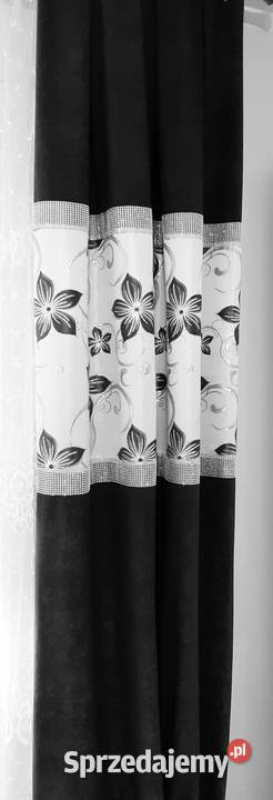 Zasłony pluszowe czarne Mława