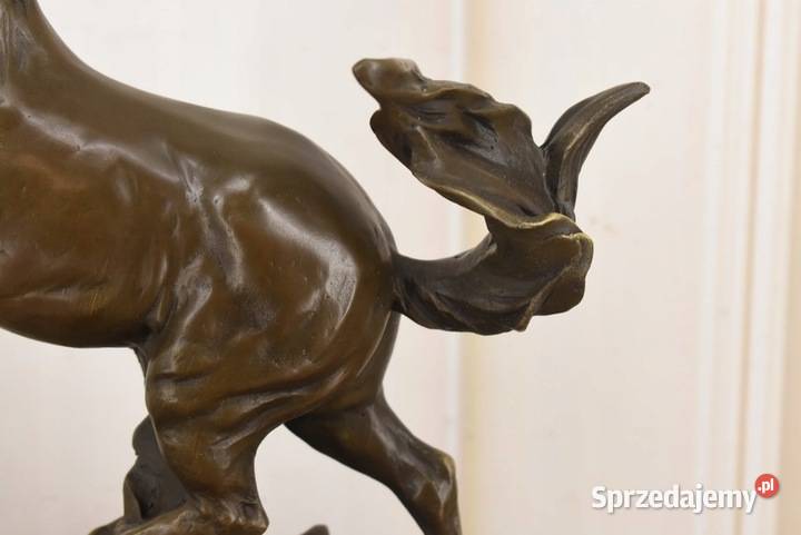 Piękny Koń Konik Koń Figura Z Brązu Dekoracja Kraków