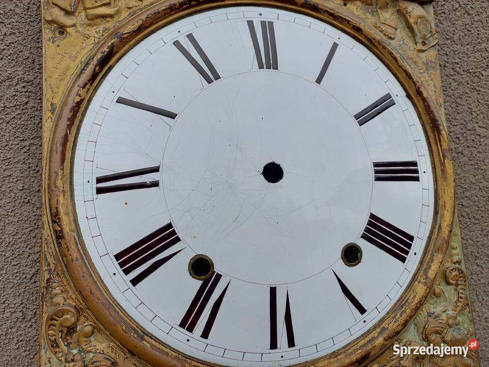 T125 Tarcza starego zegara comtoise otwory Tczew