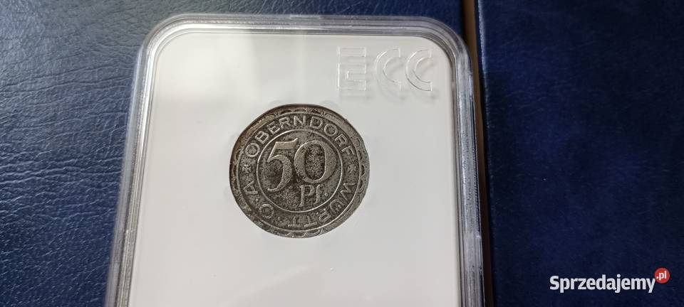 Stare monety 50 fenig 1918 Niemcy Lesko