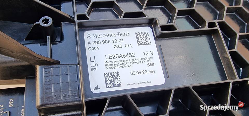 MERCEDES EQE 295 W295 LAMPA REFLEKTOR DIGITAL Bieleń