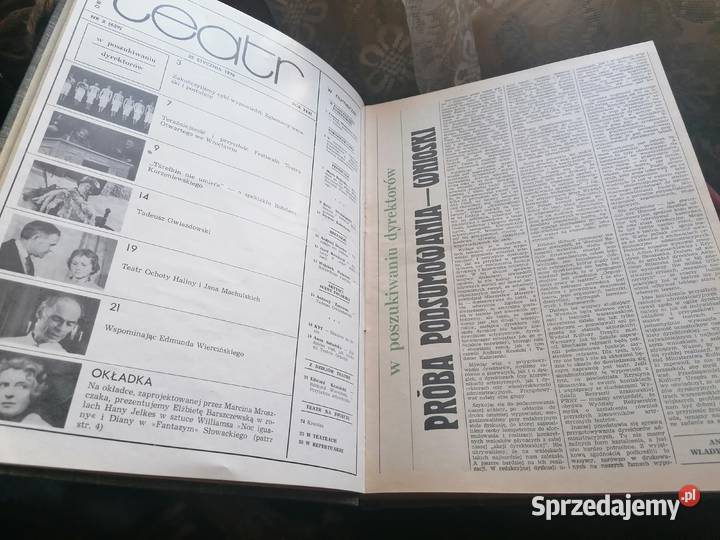 Oprawione roczniki miesięcznik Teatr z lat Kraków
