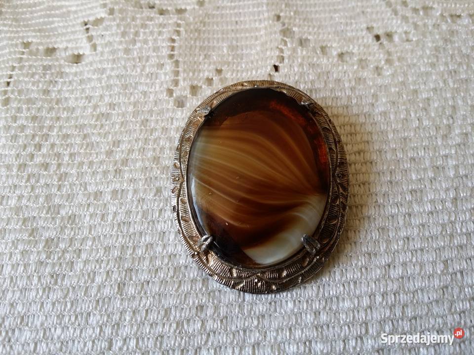 Stara broszka brązowa dama Ochojno sprzedam