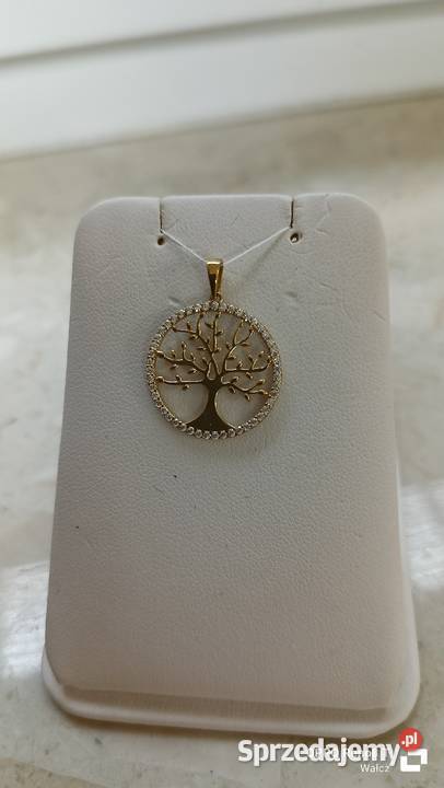 Złota Nowa zawieszka z cyrkoniami wys25mmpr333 złote zachodniopomorskie