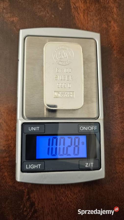 Sztabka srebra 100g Przemyśl