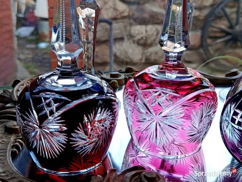 Śliczne kieliszki kryształowe Remery do wina Klenica