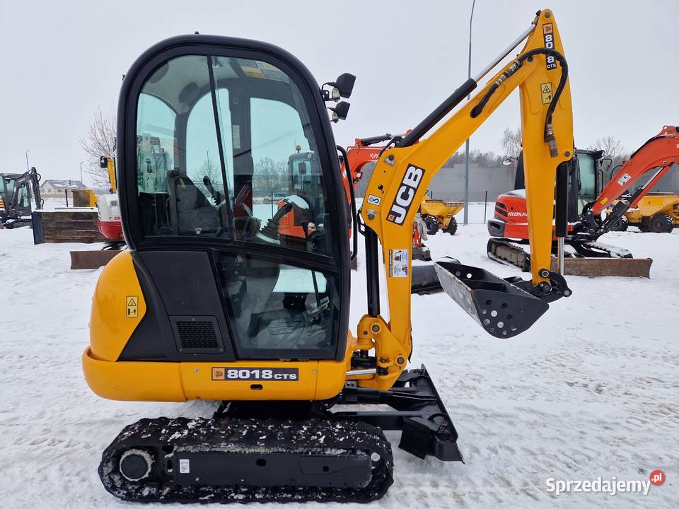 Minikoparka JCB 8018 CTS 2017r 1900mtg rozsuwane nie Ryżki