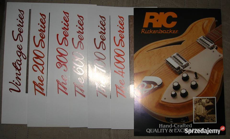 Rickenbacker Vintage Series zestaw broszur gitar Kępice