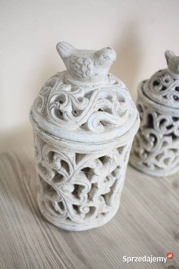 Lampiony 3 sztuki ładne zdobienie biały Dekoracje i ozdoby Pszczyna sprzedam