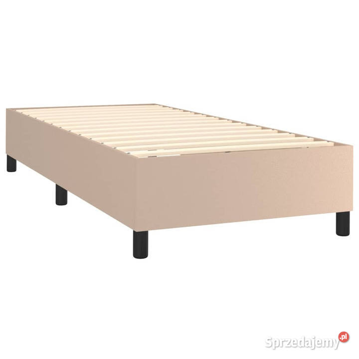 Łóżko kontynentalne materac i LED cappuccino 93cm Warszawa