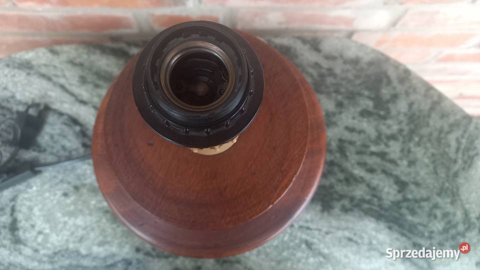 Lampa Lampka drewniana Nocna stołowa gabinetowa Gawroniec
