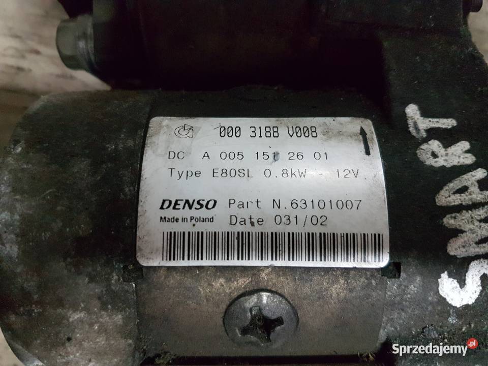 SMART 06 ROZRUSZNIK A005152601 TYP E80SL DENSO wielkopolskie Turek