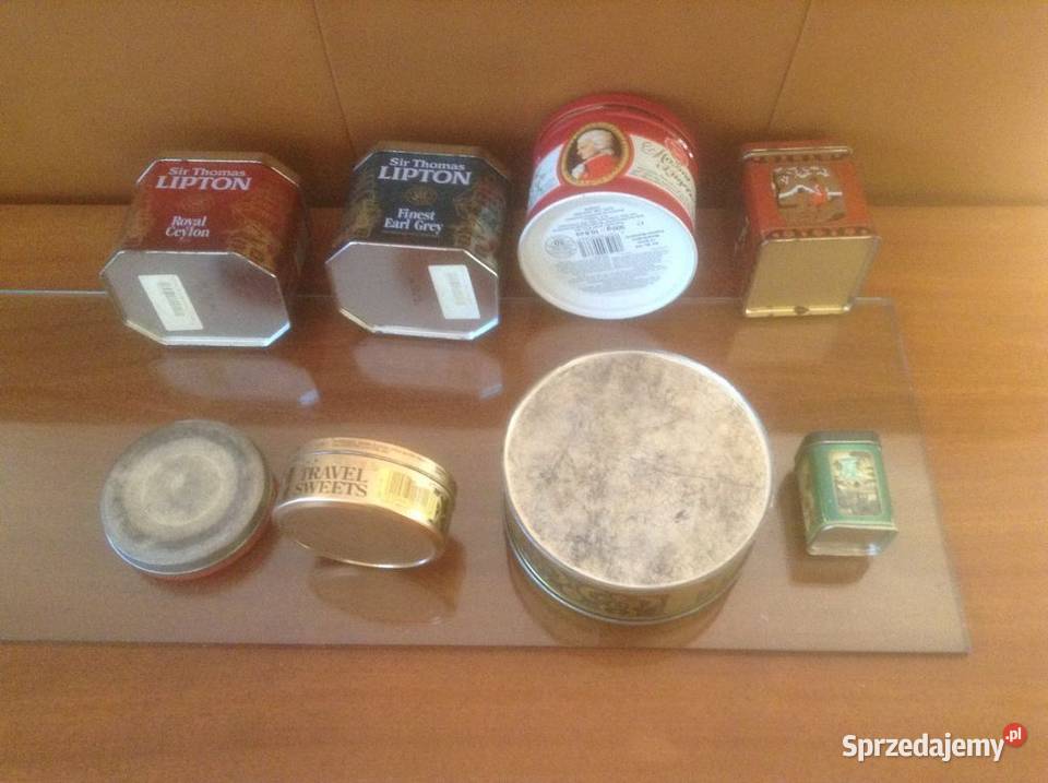 Różne kolekcjonerskie puszki blaszane z Pozostałe opolskie Opole