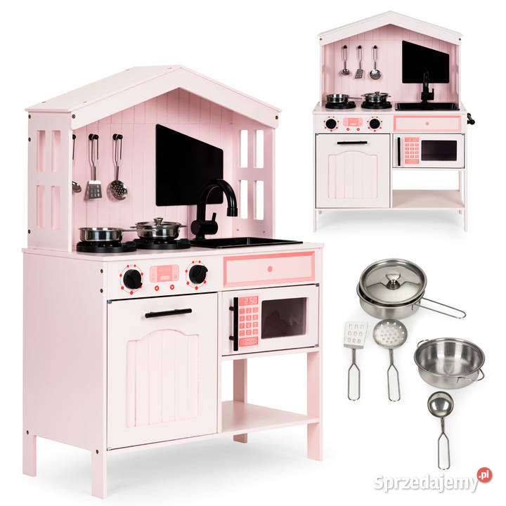 Drewniana kuchnia dzieci piekarnik palniki Smogorzów
