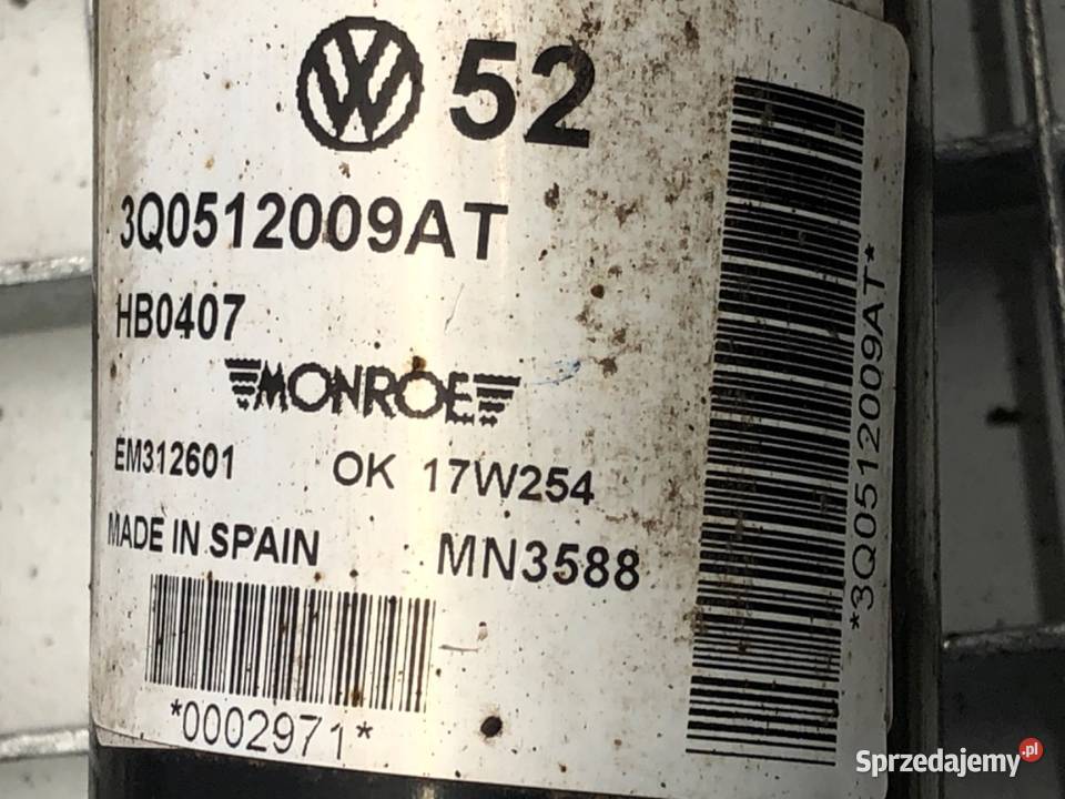 AMORTYZATOR PRAWY TYŁ VW ARTEON Hatchback Amortyzatory