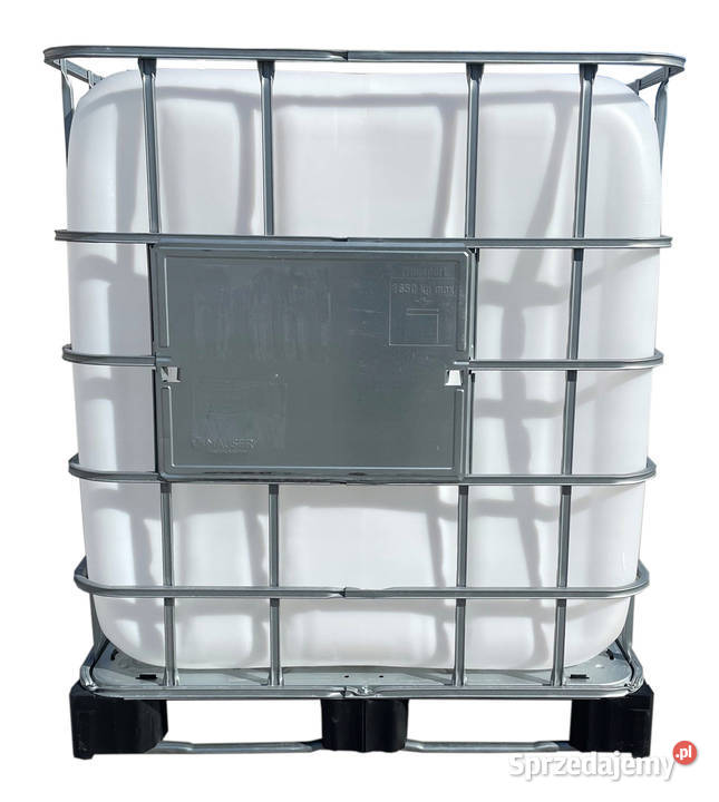Kontener IBC zbiornik 1000 L RECO ze zgodnością Zbiorniki na deszczówkę Walichnowy