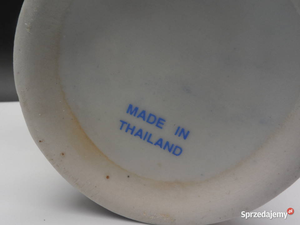 Wazon Kobaltowy Złote Zdobienia Thailand Raszków