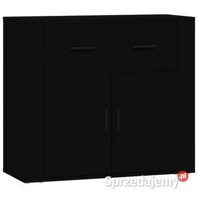 vidaXL Szafka czarna 80x33x70 materiał Warszawa