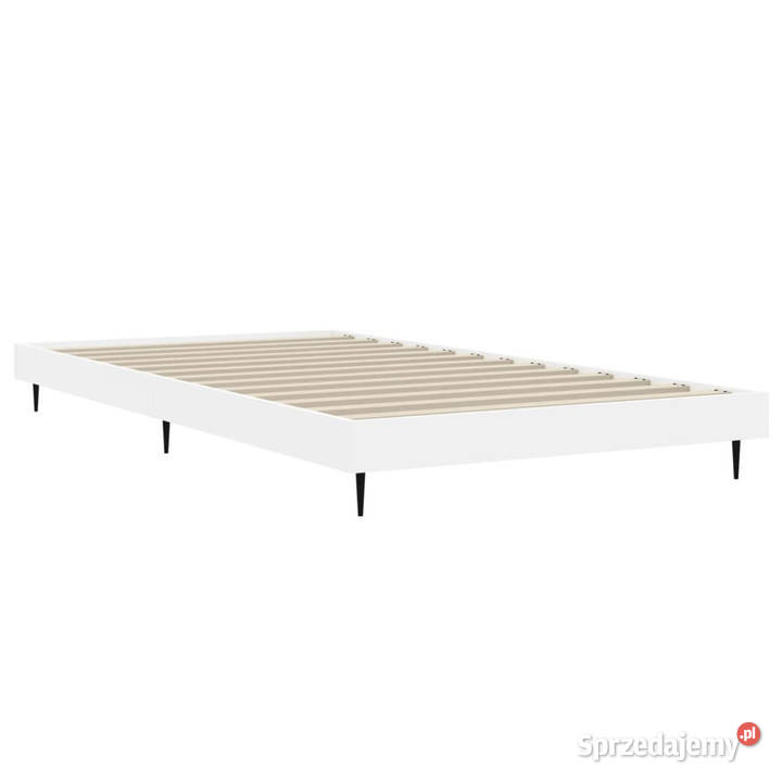 Rama łóżka biała materiał drewnopochodny 90x200 Warszawa