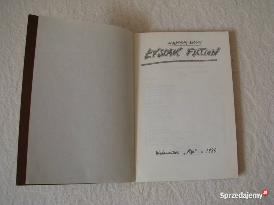 Łysiak Fiction Waldemar Łysiak Wydanie I Proza i poezja Brzegi