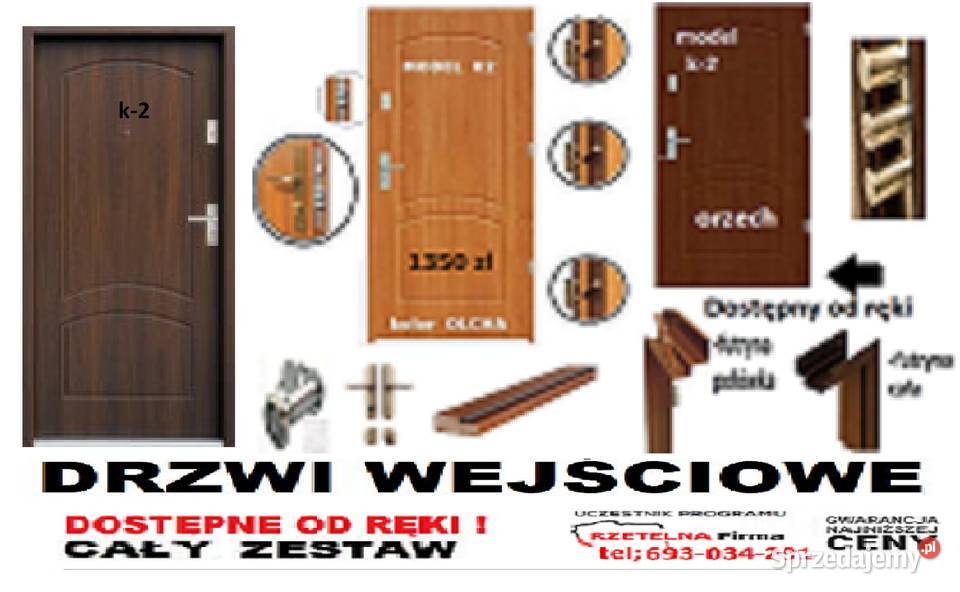 Drzwi zewnętrzne wejściowe do domu i bloku Grodzisk Mazowiecki