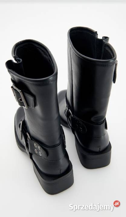 RESERVED PREMiUM buty SkÓRZANE botki kozaki 23cm Leszno