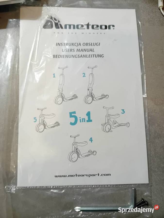 Rowerek hulajnoga 5 w 1 Piła