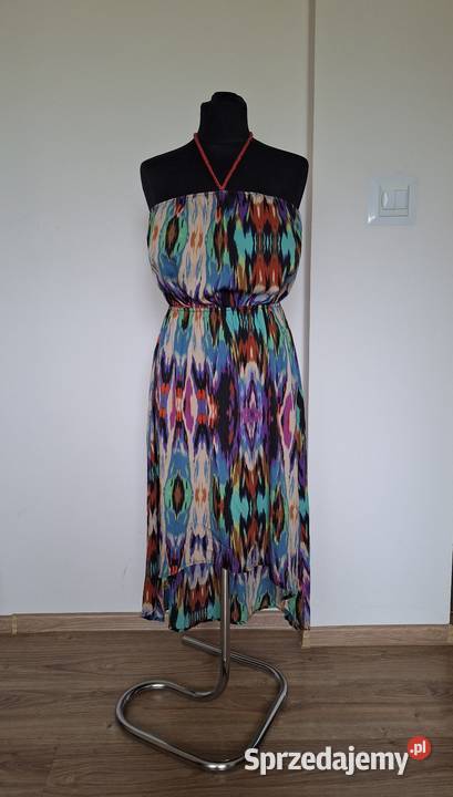 Śliczna asymetryczna długa sukienka maxi bez Kraków